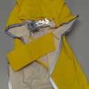 Lukovee Dog Raincoat, Adjustable Dog Rain Jacket with Clear Hooded Double Layer for Large Medium Small Dogs Puppies, Waterproof Rain Coat Poncho with Reflective Storage Pocket & Rim (Yellow, L)