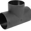 X AUTOHAUX 75mm Car Heater Warm 3 Way Air Ducting Pipe T Shape Outlet Connector Black Plastic