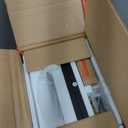 RUSTOWN Fluted Bathroom Wall Cabinet with 2 Doors, 3-Tier Modern Farmhouse Medicine Cabinet, Over The Toilet Storage Cabinet with Adjustable Shelf and Towel Bar (Black, Medium)