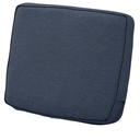 Classic Accessories Montlake Water-Resistant 21 x 22 x 4 Inch Patio Lounge Back Cushion, Heather Indigo Blue, Outdoor Loveseat Cushions