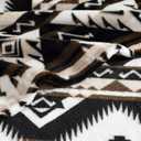 Wrangler - Sherpa Throw Blanket for Couch 50x60, Ultra Soft Plush Fleece Blanket, Americana Decor, Lightweight Warm Cozy Throw, Perfect for Sofa, Bed, Living Room (Jesse Brown)