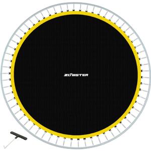 Replacement Trampoline Mat, Fits 15ft Round Trampoline with 96 V-Hooks Using 7" Springs, Jumping Trampoline Mat with Extra Rows of Stitching(Spring not Included)