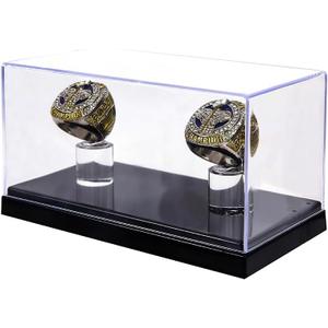 Championship Ring Display Case - 1 Slot Hole - Baseball, Softball, Football & High School Ring Display Box
