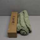 Kevin Textile 2 Packs Spring Sage Green Euro Farmhouse Decorative Throw Pillow Covers 26x26 Inch for Living Room Couch Bed Sofa Rustic Boho Home Decor Soft Striped Corduroy Square Cushion Case