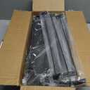 SNTD Over the Door Pantry Organizer - 8 Tier Adjustable Pantry Door Spice Organizer, Large Capacity Hanging Door Spice Rack for Kitchen Pantry Organizers and Storage (Black, 17" W x 6" D x 69" H)