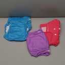 wegreeco Washable Reusable Premium Female Dog Diapers, Medium Large Small Dog Doggie Puppy & Doggy Diapers Female,Period Panties in Heat (Pack of 3, Large) (Large (15"-17" Waist), Bright Color)