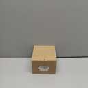 GOSCHE 3 Inch Wood Furniture Feet Sofa Legs Set of 4, Brown Square Couch Legs, Mid Century Modern Dresser Replacement Feet for Chair Armchair Recliner Coffee Table Or Home DIY Projects Bun Feet