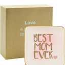 ROSA&ROSE Mothers Day Gifts For Mom From Daughter Son,4"X4" Ceramic Jewelry Tray-Retirement Birthday Thank You Gifts For Woman Employee Social Worker Teacher Appreciation Gifts