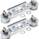 BlueStars WB16K10026 WB29K17 Double Burner Assembly Replacement - Compatible with G.E Kenmore Hot.point Ranges - Replaces 868697 AP2633210 WB16K10003 - PACK OF 2