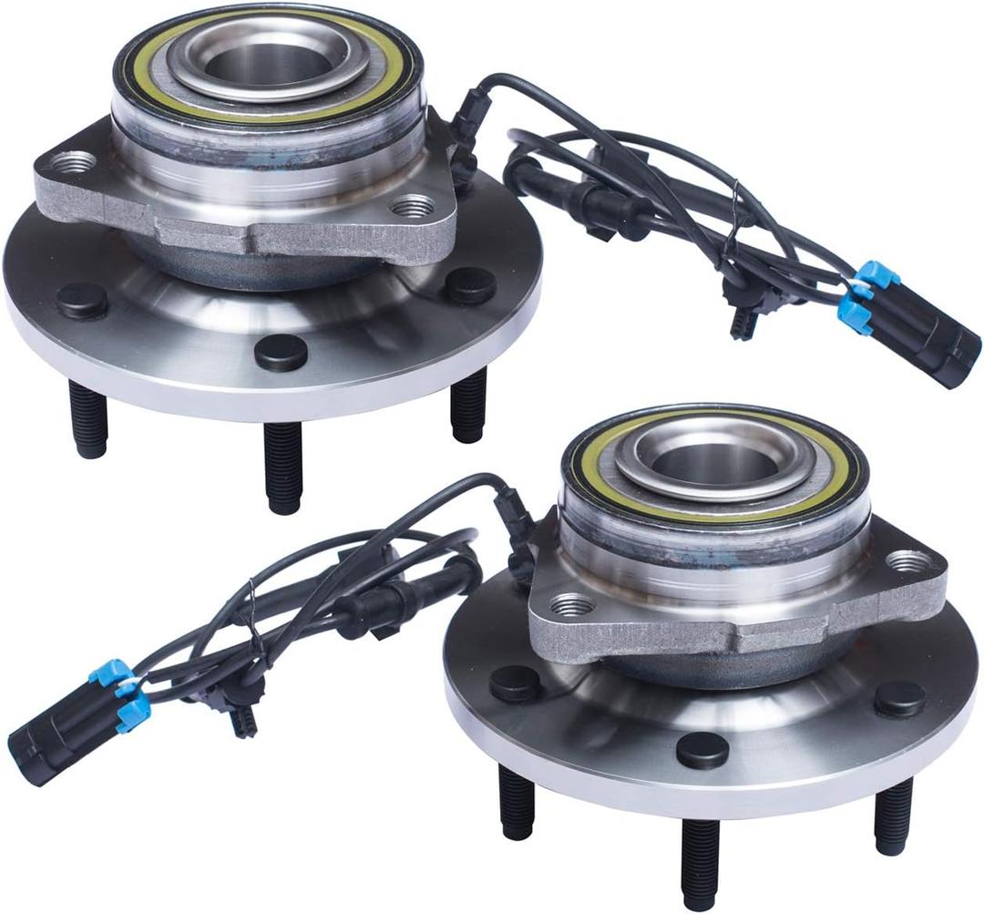 TUCAREST 515093 x2 Front Wheel Bearing and Hub Assembly Compatible with 2006-2007, 2008-2010 Hu-mmer H3, 2009-2010 Hu-mmer H3T,[6 Lug W/ABS]