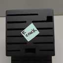 20 Slot Knife Block Storage without Knives,Acacia Wood Universal Knife Holder for Kitchen Countertop,Large Butcher Block Organizer,Easy Kitchen Knife Storage (Black)