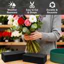 Prashent 6 Pcs Black Floral Foam Blocks for Artificial & Dried Flowers, Reusable & Water Resistant, Easy to Cut and Shape, Ideal for Home, Wedding, Events & DIY Crafts, 7.8 L x 3.5 W x 2.4 H
