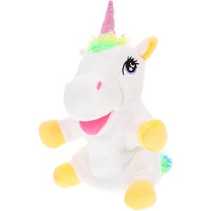 DECHOUS Unicorn Hand Puppet for Interactive for Storytelling and Teaching Soft Material Enhances Imagination and Communication Skills for Role Play and Creativity