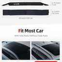 Abahub Soft Roof Rack Pads with 2 Tie Down Straps, 2 Tie Down Ropes, 2 Hood Loops and Storage Bag, for Surfboard, Kayak, Canoe, Heavy Duty Universal Car Roof Racks System