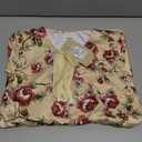 LaBeca Girls' V Neck Dress Floral Printed A-line Swing Casual Party Dress with Belt for 6-14 Years, 150