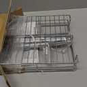 DINDON Pull Out Cabinet Organizer (11" W x 18" D), Pull Out Drawers for Kitchen Cabinets, Slide Out Cabinets Shelves,1 Tier Pull Out Cabinet Drawer Organization for Kitchen (Chrome)