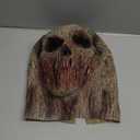 RAPGET Zombie Mask - Creepy Old Man Latex Full Head Mask for Halloween Party (Yellow)