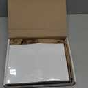 Hamilco White Cardstock Paper with Scored Fold  5" x 7", 80 lb Cover, Blank Folded Greeting & Invitation Cards with Envelopes, 100 Pack