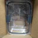 Rubbermaid Brilliance BPA-Free Food Storage Containers with Lids, Airtight Clear Set of 2 (9.6 Cup), Ideal for Lunch, Meal Prep, and Leftovers