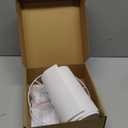 White Linen Small Drum Lampshade, 8.66" Top x 8.66" Bottom x 7.87" High Lamp Shade, Lamp Shade Replacement for Table and Floor Lamps, Pendant LightHandcrafted LampshadeEasy Assembly