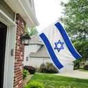 Israel Flag 3x5 FT Outdoor, Heavy Duty 210D Oxford Fabric Israeli Flag | Embroidered Star of David Hexagram | Blue & White IL National Country Flag for Wall Indoor Home Garden Jewish Pride Decor