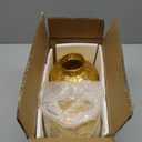 TRIROCKS Set of 2 Moroccan Style Metal Table Lamp 7'' High Battery Powered Cordless Lamp with LED Lights Bulb Perfect for Home Living Room Parties Tabletop Indoors (Gold)