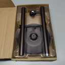 ZCCZ Toilet Paper Holder Stand, Freestanding Tissue Roll Dispenser with Reserve Storage, Bathroom Organizer for 5 Mega Rolls, Oil Rubbed Bronze Finish, Space-Saving Design for Modern Home Dcor (Orb)