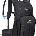 N NEVO RHINO Hydration Backpack, 18L Multipurpose Hiking Backpack with 3L Water Bladder, Water Backpack Insulated Hydration Pack Ideal for Hiking and Cycling (Black)