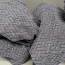hyha Waterproof Couch Cushion Covers, Stretch Magic Sofa Covers Washable, Thick Jacquard Fabric, Waterproof Sofa Couch Covers for 3 Cushion Couch Sofa for Pets (3 Packs, Grey)