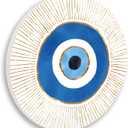 Stupell Industries Contemporary Evil Eye Nazar Shape Wood Wall Art, Design by Ziwei Li, 12 x 12, Wall Plaque
