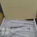 Rolling Makeup Cart Organizer with 2 Drawers, Narrow Floor Skincare Organizers, Vanity Organizer Cosmetics Display Cases Holder for Skin Care Nail Polish Perfume Makeup Brush, White