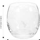 Hemoton Set of 2 Transparent Globe Whiskey Glasses, 15.4Oz World Map Engraved Cocktail Cups for Home Bar, Elegant Drinking Glasses for Whiskey Lovers and Special Occasions