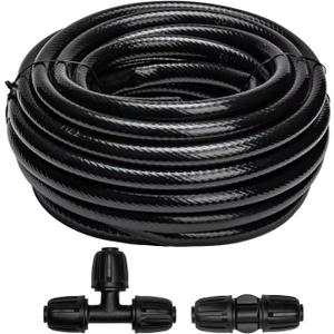 40 FT 1/2 inch Drip Irrigation Tubing Main Line Hose Tube for Garden Irrigation System