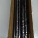 Tension Curtain Rod, Extra Long Outdoor Curtain Rod 43-100 Inch Adjustable, 1.1 Inch Diameter Thick Heavy Duty Black Shower Curtain Rod, Stainless Steel Shower Rod for Bathroom No Drilling, No Rust