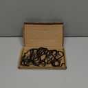 12 Pack Heavy Duty Metal 3.5" S Hooks with Safety Buckle for Hanging Kitchen Utensils/Plants/Pots & Pans/Clothes, Hats (Black)