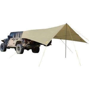 Slumberjack SJK Roadhouse Tarp, Hunting Camping & Overland Shelter Protects from Rain & Sun (Khaki)