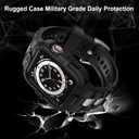 GELISHI Bands Compatible for Apple Watch Band 46mm 45mm 44mm 42mm, Men Sport Rugged Band with Protective Case for Watch Series 11 10 9 8 7/ SE 3/2/1/ Series 6 5 4 3