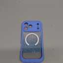 Hekodonk for iPhone 17 Pro Max Case, Compatible with Magsafe [Built-in Tempered Glass Screen Protector & Camera Lens Protection] Full Body Shockproof Protective Women Girl Bling Case,Blue Glitter