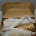 Wooden Christmas Tree, Set of 3 Tabletop Tree Figurine Wood Desk Centerpieces Table Tree Decoration Festive Ornament for Accents Xmas Mantel Shelf Home Decor Holiday Party Indoor Outdoor (Gold)