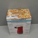 Nostalgia Air Popper Popcorn Maker 16 Cups Oil-Free Pop Corn Includes 4-oz Measuring Cup Perfect for Family Movie Nights Red
