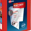 Avery Heavy-Duty View 3 Ring Binder, 1" One Touch EZD Rings, 1 Red Binder (79170)