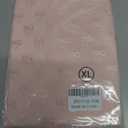 Women's Mesh Lace Top Sheer Short Sleeve T Shirt Mock Neck Summer Blouses (Pink, XL)