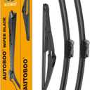 AUTOBOO 26"+23" Windshield Wipers with 12" Rear Wiper Blade Replacement for Mercedes Benz GL13-16 GL450 GL350 GL550 ML 12-15 ML350 ML550 ML63 GLE -Original Factory Quality (Pack of 3)