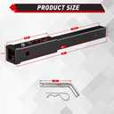 TYT Trailer Hitch Extension 18" inch, Trailer Extender for 2-inch Receiver with 5/8" Advanced Hitch Pin, 3500 lbs GTW / 350 lbs TW
