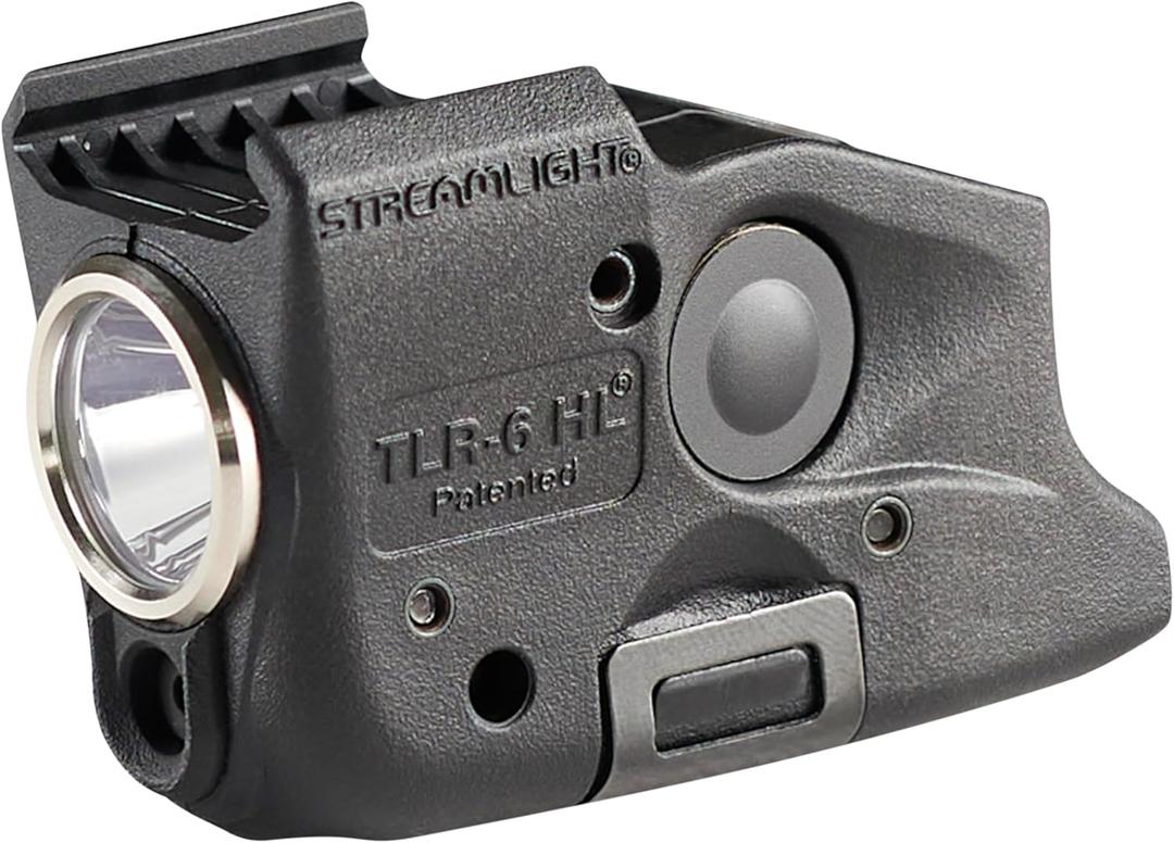 Streamlight 69353 TLR-6 HL G 300-Lumen Rechargeable Tactical Weapon Light with Integrated Green Aiming Laser Designed Exclusively and Solely for Select Glock Railed Handgun Models Only, Black
