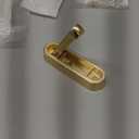 Folding Coat Hooks, Zinc Alloy Foldable Gold Wall Hooks Heavy Duty Bathroom Towel Hooks Flip Down Towel Hooks for Hanging Coat Towels Clothes Hat Bags Keys (4 Golden)