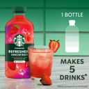 Starbucks Refreshers Concentrate Strawberry Acai, Refreshing Drink, Cold Drinks 32 fl oz (EXP 08/30/26)