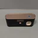 Toothbrush Holders for Bathrooms, Toothbrush Holder Wall Mounted with Toothpaste Dispenser, Rechargeable Cordless Wall Mounted Tooth Brushing Holder (Black Rose Gold)