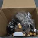 Cooking Utensils Set- 35 PCs Kitchen Utensils with Grater,Tongs, Spoon Spatula &Turner Made of Heat Resistant Food Grade Silicone and Wooden Handles Kitchen Gadgets Tools Set for Nonstick Cookware (Black)