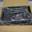 2 Pcs Stackable Mesh Fruit Basket with Lid Wall Produce Vegetable Storage Basket Onion Potato Snack Hanging Metal Wire Container for Kitchen Counter Pantry(Removable,Black,7.1" w & 11.8" l)